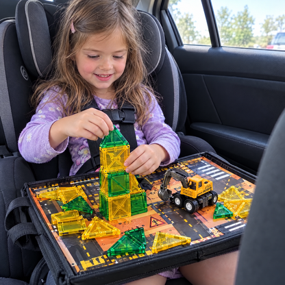 Road Crew Magnetic Tile Travel Set